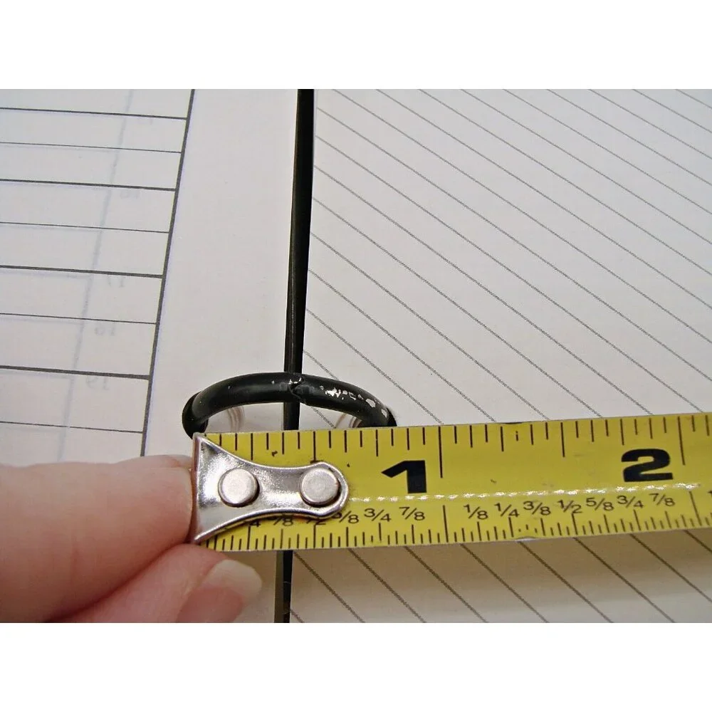 Master Business Agenda MBA Planner Organizer Black Leather 3 Ring Snap Closure